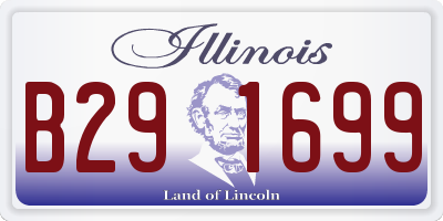 IL license plate B291699