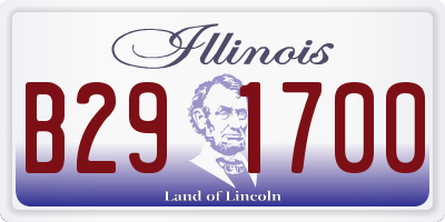 IL license plate B291700