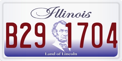 IL license plate B291704