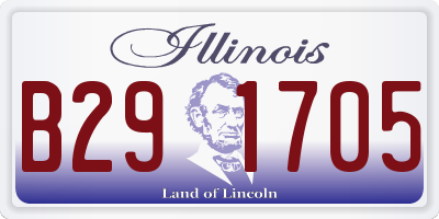 IL license plate B291705