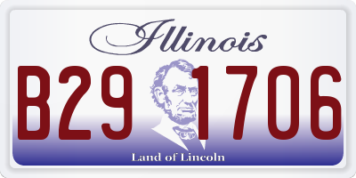 IL license plate B291706