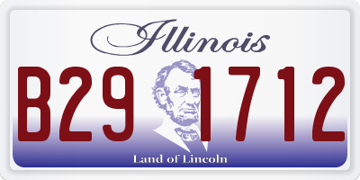 IL license plate B291712