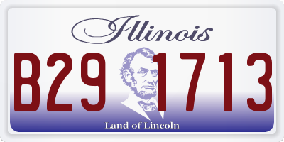IL license plate B291713