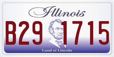 IL license plate B291715