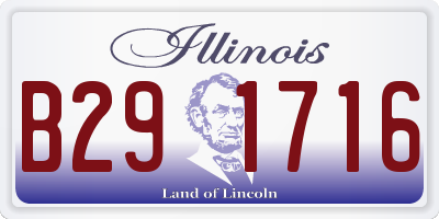 IL license plate B291716