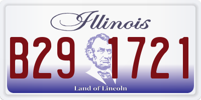 IL license plate B291721