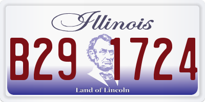 IL license plate B291724