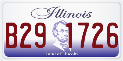 IL license plate B291726