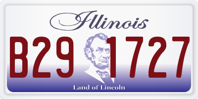 IL license plate B291727