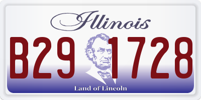 IL license plate B291728