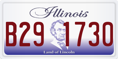 IL license plate B291730