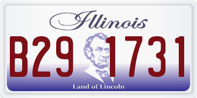 IL license plate B291731