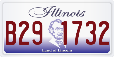 IL license plate B291732