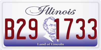IL license plate B291733