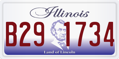 IL license plate B291734