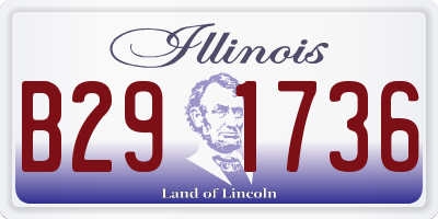 IL license plate B291736