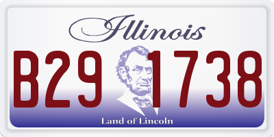 IL license plate B291738