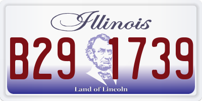 IL license plate B291739