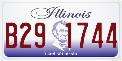 IL license plate B291744