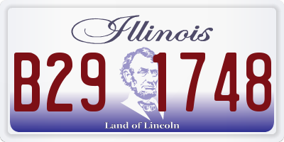 IL license plate B291748