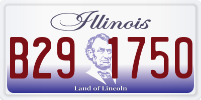 IL license plate B291750