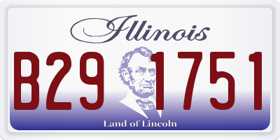 IL license plate B291751