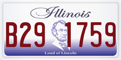 IL license plate B291759