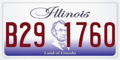 IL license plate B291760