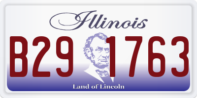 IL license plate B291763