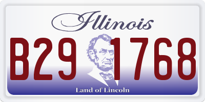 IL license plate B291768