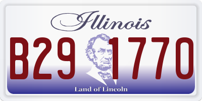 IL license plate B291770