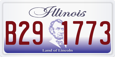 IL license plate B291773