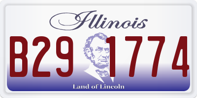 IL license plate B291774
