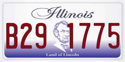 IL license plate B291775