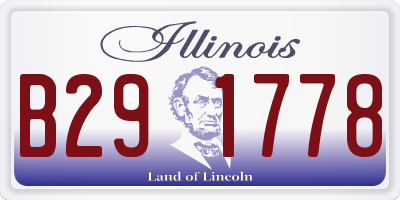 IL license plate B291778