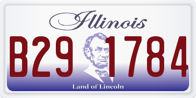 IL license plate B291784