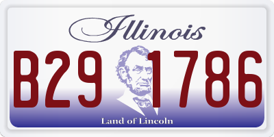 IL license plate B291786