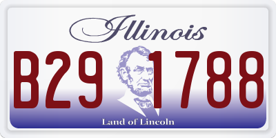 IL license plate B291788