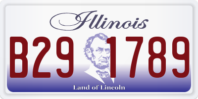 IL license plate B291789