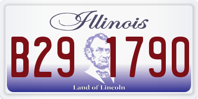 IL license plate B291790