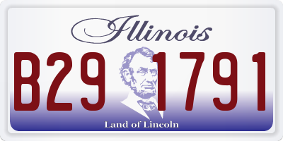 IL license plate B291791