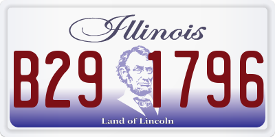 IL license plate B291796