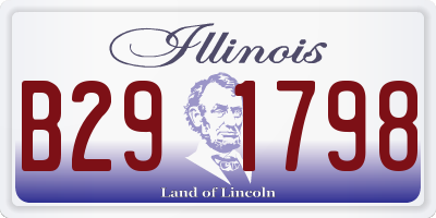 IL license plate B291798