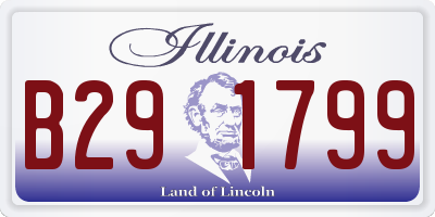 IL license plate B291799