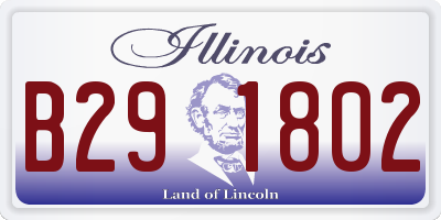 IL license plate B291802