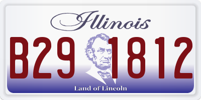 IL license plate B291812