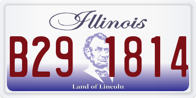 IL license plate B291814