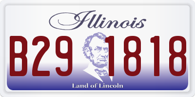 IL license plate B291818