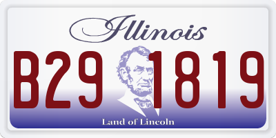 IL license plate B291819