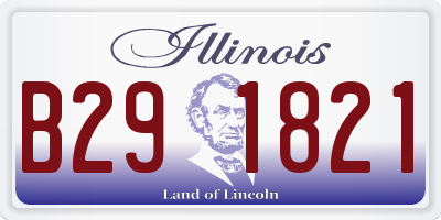 IL license plate B291821